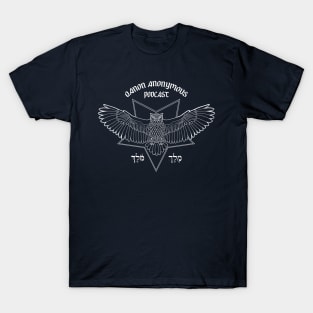 Moloch Illustrated: QAA Podcast (Dark Backgrounds) T-Shirt